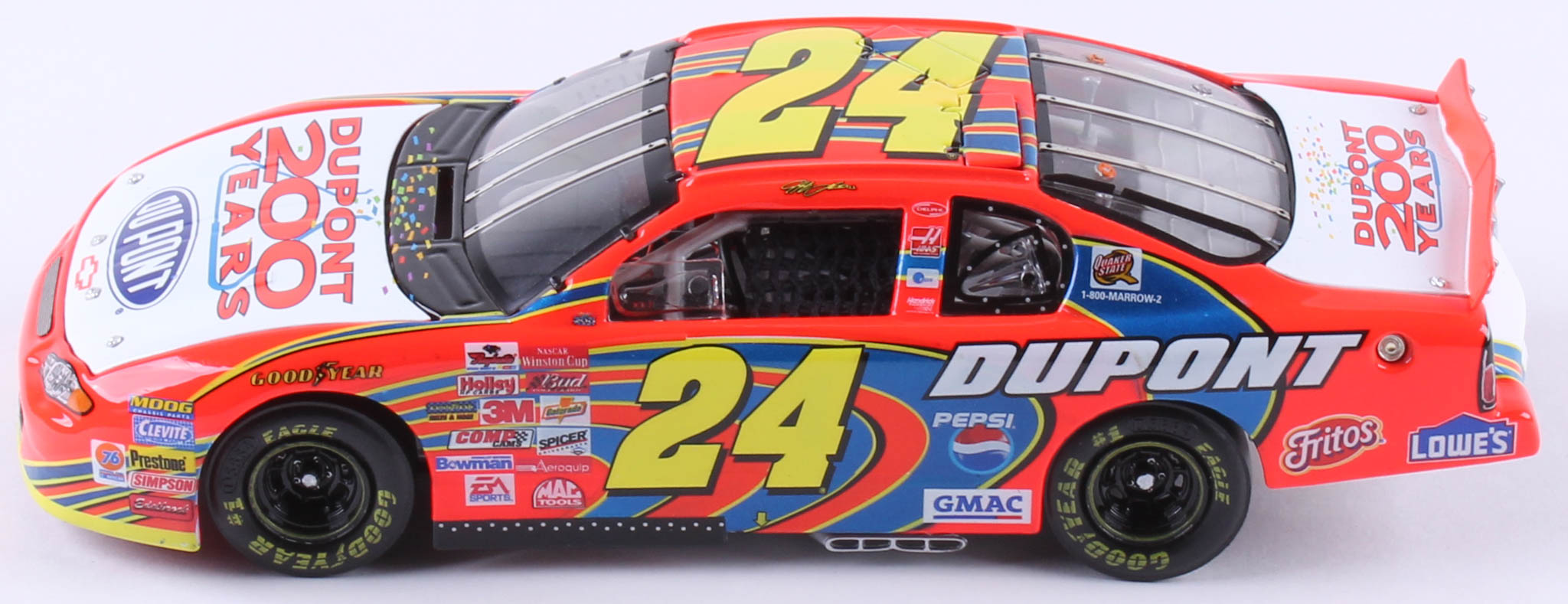 Jeff Gordon LE #24 DuPont / 200th Anniversary Celebration 2002 Monte Carlo Elite 1:24 Scale Die Cast Car at PristineAuction.com Jeff Gordon LE #24 DuPont / 200th Anniversary Celebration 2002 Monte Carlo Elite 1:24 Scale Die Cast Car at PristineAuction.com