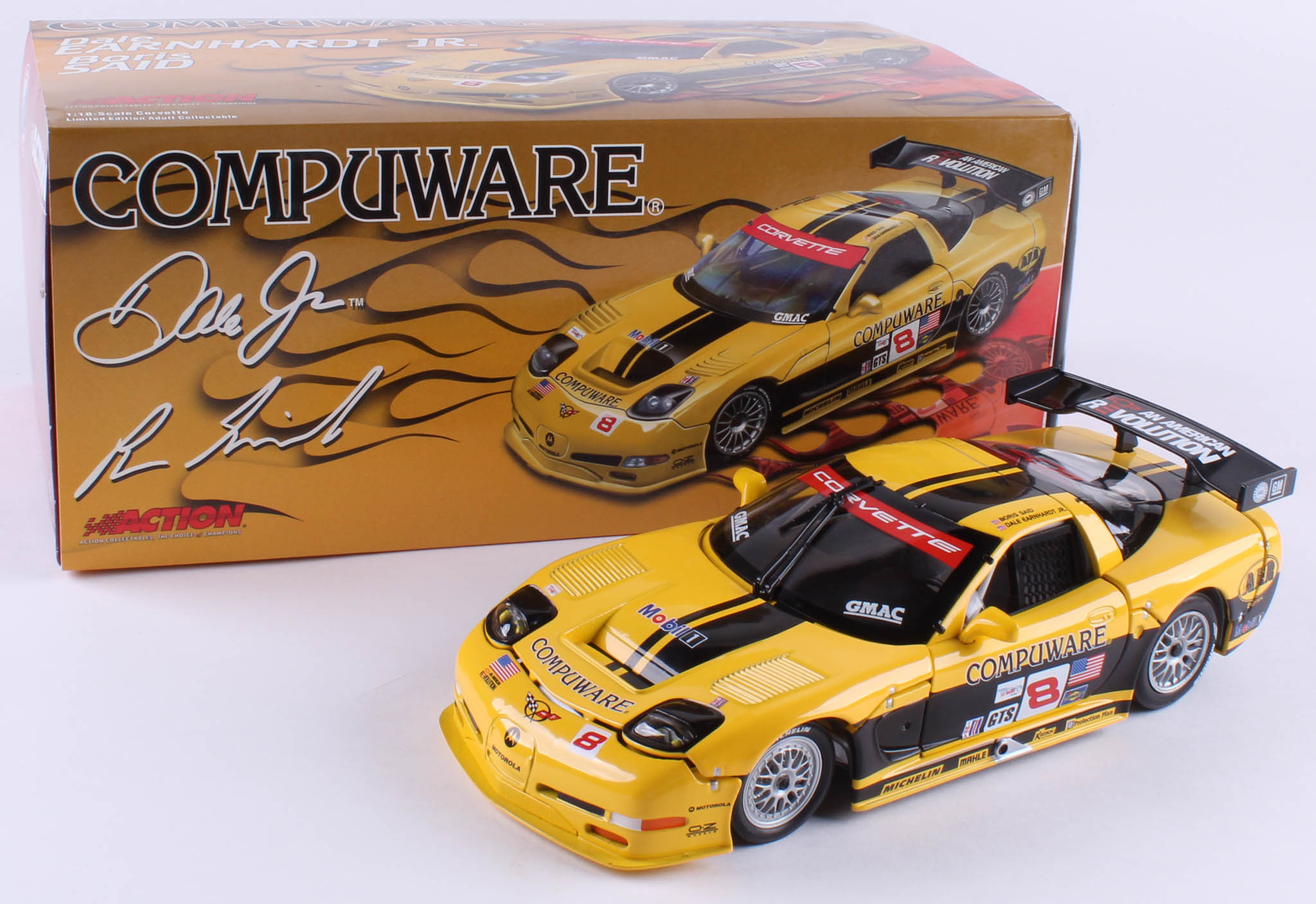 Dale Earnhardt Jr. LE / Boris SAid #8 Compuware 2004 C5R Corvette 1:18 Scale Die Cast Car at PristineAuction.com Dale Earnhardt Jr. LE / Boris SAid #8 Compuware 2004 C5R Corvette 1:18 Scale Die Cast Car at PristineAuction.com