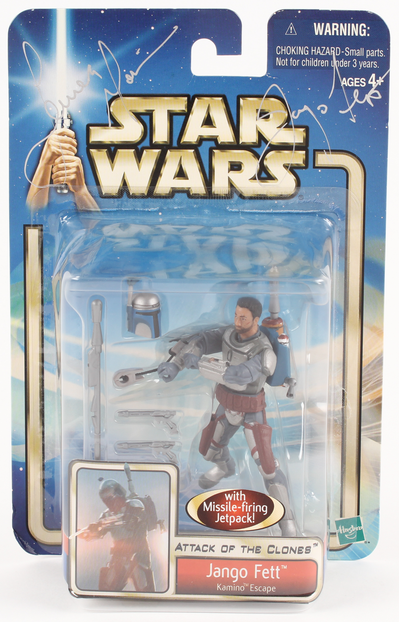 Temuera Morrison Signed "Star Wars: Episode II – Attack of the Clones" Action Figure Case Inscribed "Jango Fett" (Beckett COA) at PristineAuction.com Temuera Morrison Signed "Star Wars: Episode II – Attack of the Clones" Action Figure Case Inscribed "Jango Fett" (Beckett COA) at PristineAuction.com