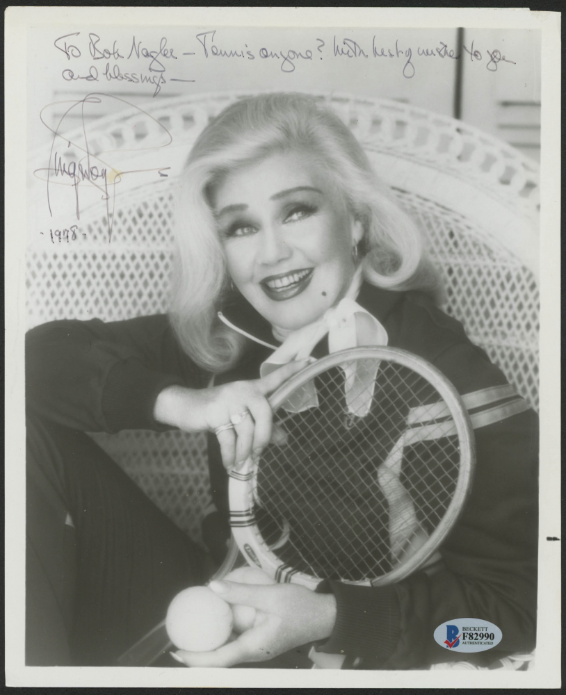 Ginger Rogers Signed 8x10 Photo Inscribed "Tennis Anyone?", "With Best