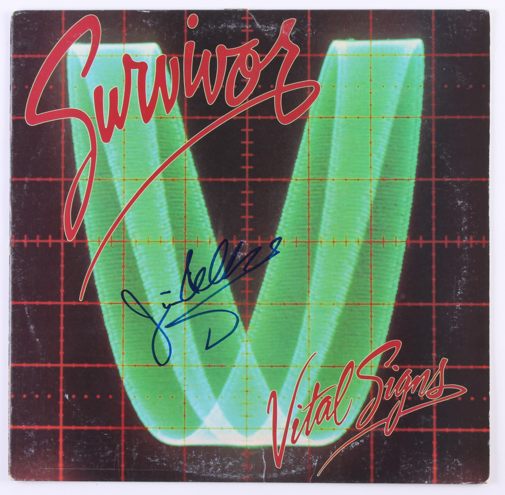 Jim Peterik Signed Survivor "Vital Signs" Vinyl Record Album Cover (JSA COA) at PristineAuction.com Jim Peterik Signed Survivor "Vital Signs" Vinyl Record Album Cover (JSA COA) at PristineAuction.com