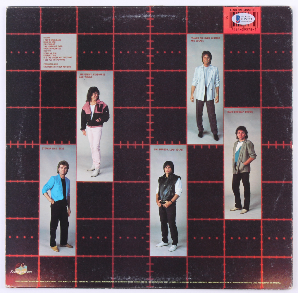 Jim Peterik Signed Survivor "Vital Signs" Vinyl Record Album Cover (JSA COA) at PristineAuction.com Jim Peterik Signed Survivor "Vital Signs" Vinyl Record Album Cover (JSA COA) at PristineAuction.com