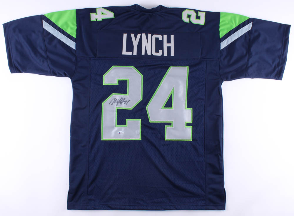Marshawn Lynch Signed Seahawks Jersey (Beckett Hologram) at PristineAuction.com Marshawn Lynch Signed Seahawks Jersey (Beckett Hologram) at PristineAuction.com