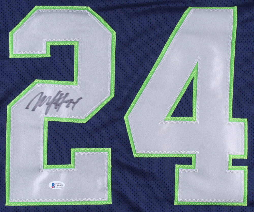 Marshawn Lynch Signed Seahawks Jersey (Beckett Hologram) at PristineAuction.com Marshawn Lynch Signed Seahawks Jersey (Beckett Hologram) at PristineAuction.com