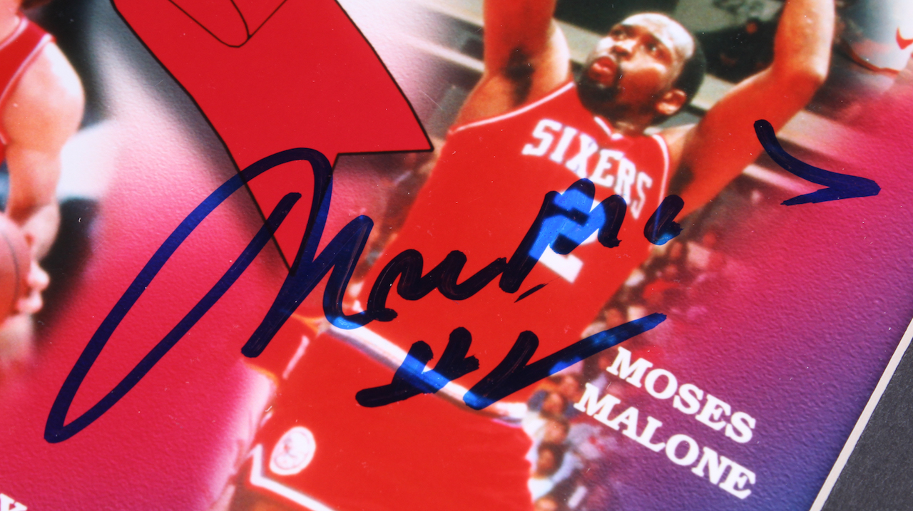 1983 NBA Champion 76ers Signed 17x23.5 Custom Framed Photo Display Team-Signed by (9) with Julius Erving, Moses Malone, Maurice Cheeks, Bobby Jones, Clint Richardson (TriStar Hologram & JSA ALOA) at PristineAuction.com 1983 NBA Champion 76ers Signed 17x23.5 Custom Framed Photo Display Team-Signed by (9) with Julius Erving, Moses Malone, Maurice Cheeks, Bobby Jones, Clint Richardson (TriStar Hologram & JSA ALOA) at PristineAuction.com