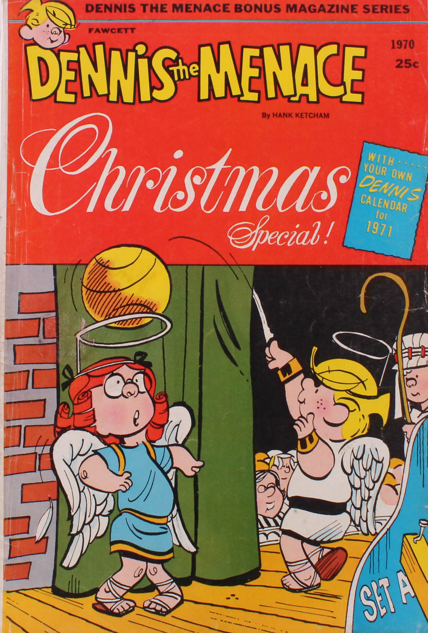 1970 "Dennis the Menace Christmas Special!" Issue #87 Fawcett Comic Book at PristineAuction.com 1970 "Dennis the Menace Christmas Special!" Issue #87 Fawcett Comic Book at PristineAuction.com