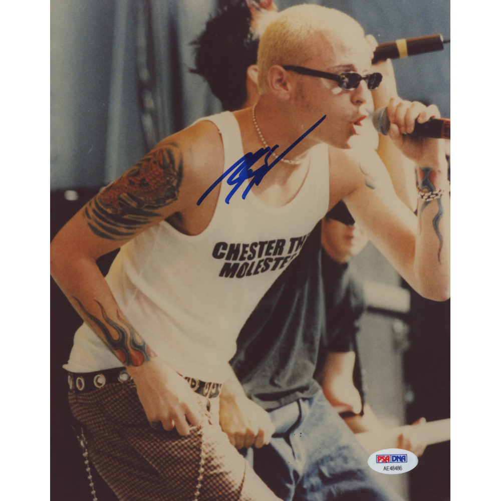 Chester Bennington Signed "Linkin Park" 8x10 Photo (PSA COA) Pristine