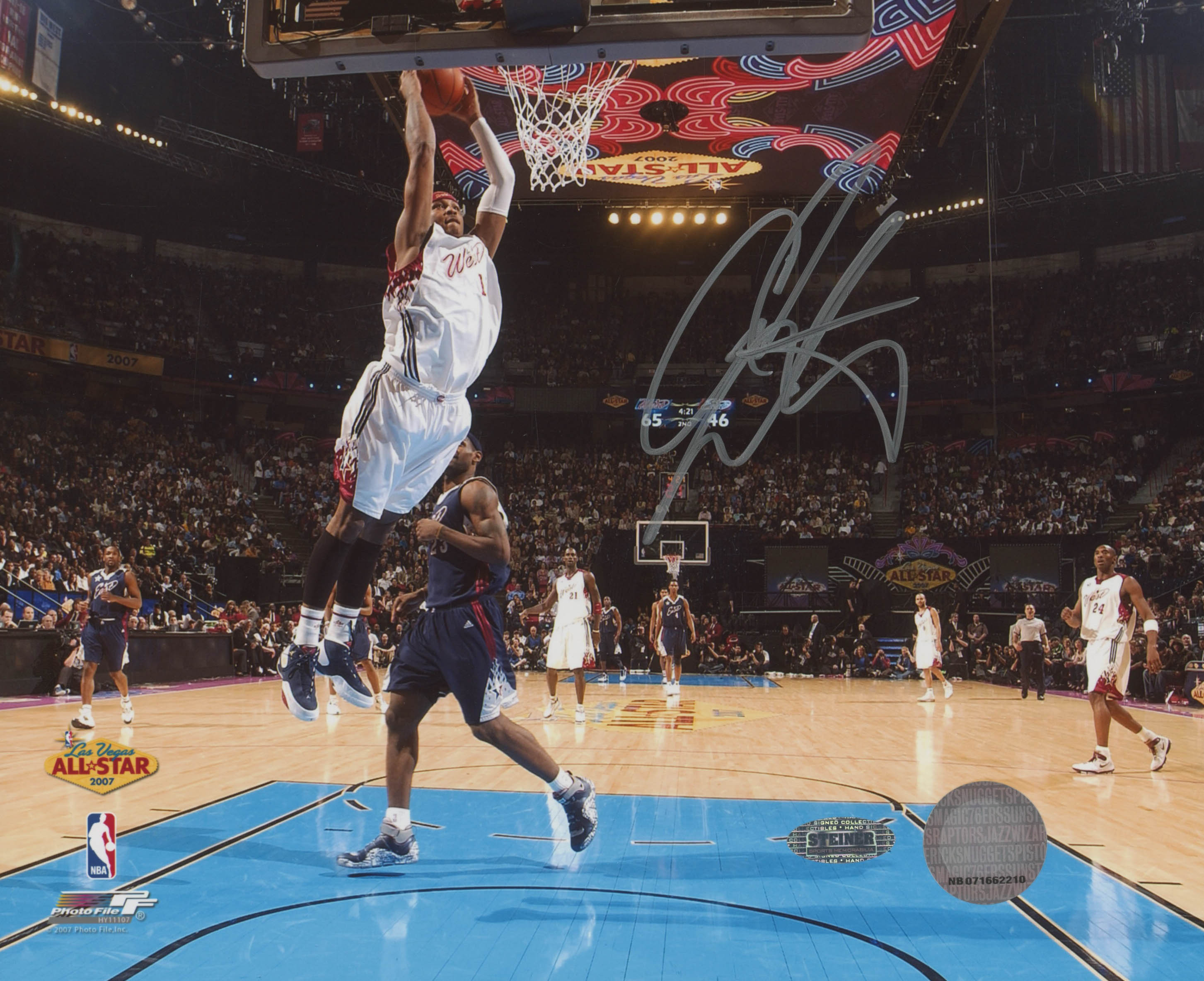 Carmelo Anthony Signed 2007 All-Star Game 8x10 Photo (Steiner COA) at PristineAuction.com Carmelo Anthony Signed 2007 All-Star Game 8x10 Photo (Steiner COA) at PristineAuction.com