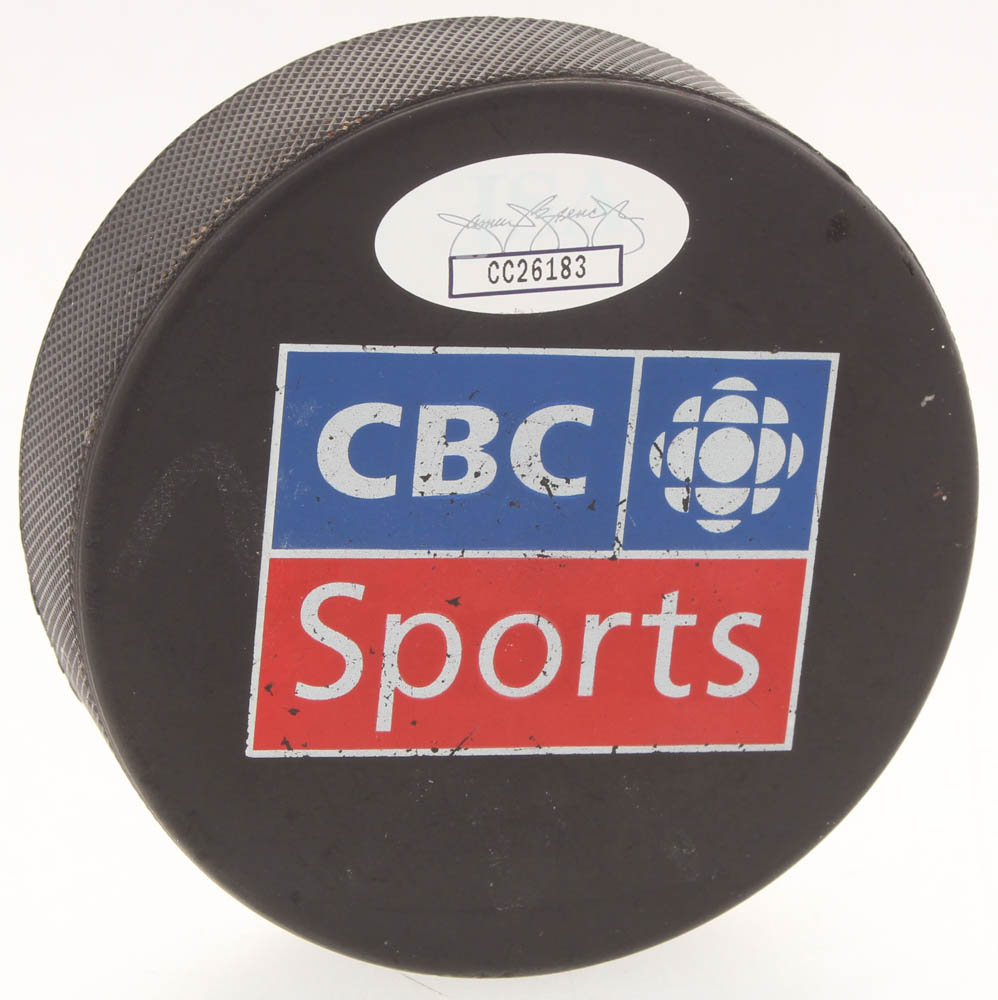 Don Cherry Signed Team CBC Sports Logo Hockey Puck (JSA COA) at PristineAuction.com Don Cherry Signed Team CBC Sports Logo Hockey Puck (JSA COA) at PristineAuction.com