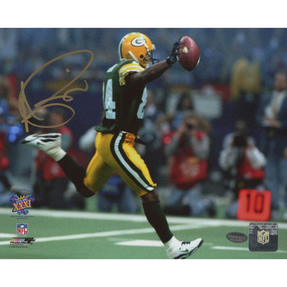Andre Rison Signed Packers Super Bowl XXXI 8x10 Photo (Schwartz COA ...