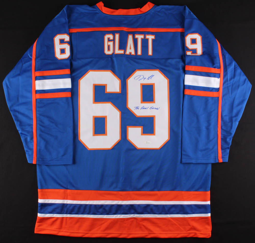 Doug "Glatt" Smith Signed Highlands Hockey Jersey Inscribed "The Real Goon" (JSA COA) at PristineAuction.com Doug "Glatt" Smith Signed Highlands Hockey Jersey Inscribed "The Real Goon" (JSA COA) at PristineAuction.com