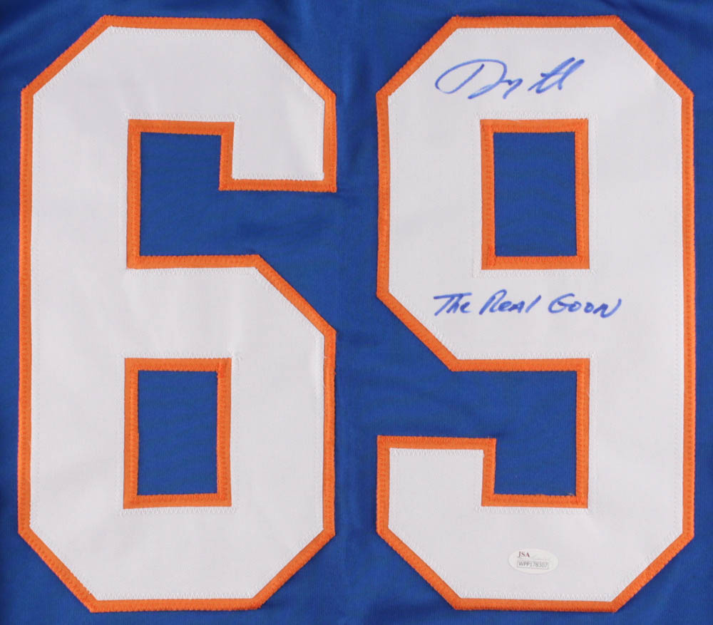 Doug "Glatt" Smith Signed Highlands Hockey Jersey Inscribed "The Real Goon" (JSA COA) at PristineAuction.com Doug "Glatt" Smith Signed Highlands Hockey Jersey Inscribed "The Real Goon" (JSA COA) at PristineAuction.com