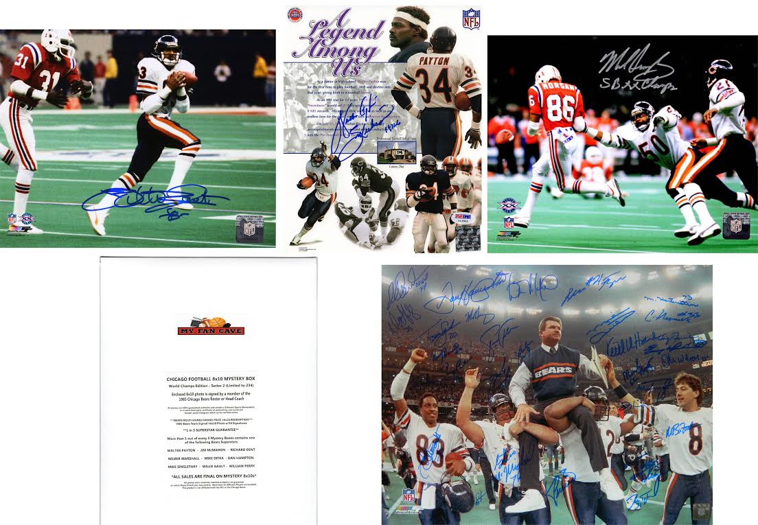 Chicago Bears Signed Mystery 8x10 Photo – 1985 World Champions Edition – Series 2 - (Limited to 234) **1985 Bears Team Photo & Walter Payton Photo Redemptions** at PristineAuction.com Chicago Bears Signed Mystery 8x10 Photo – 1985 World Champions Edition – Series 2 - (Limited to 234) **1985 Bears Team Photo & Walter Payton Photo Redemptions** at PristineAuction.com