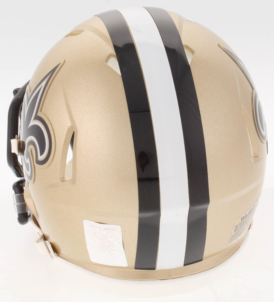Drew Brees Signed Saints Mini Speed Helmet Inscribed "SB ...