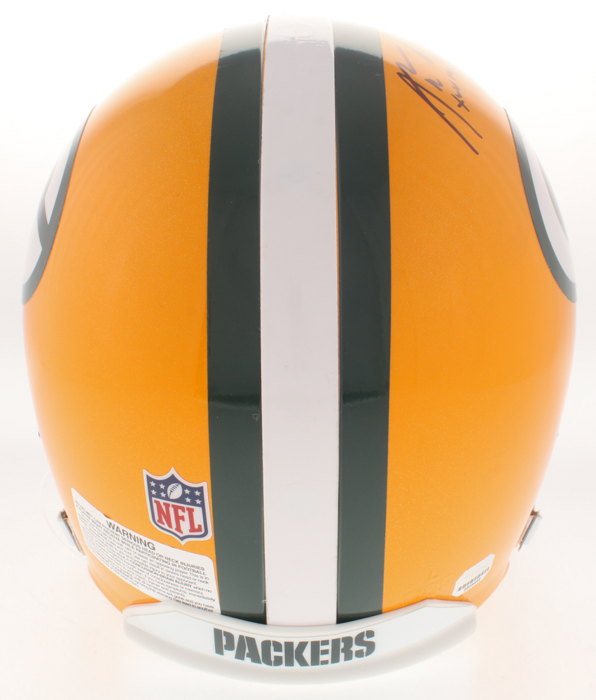 Aaron Rodgers Signed Packers Authentic On-Field Full-Size Helmet Inscribed "XLV MVP" (Fanatics Hologram) at PristineAuction.com Aaron Rodgers Signed Packers Authentic On-Field Full-Size Helmet Inscribed "XLV MVP" (Fanatics Hologram) at PristineAuction.com