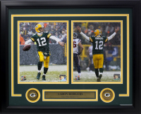 Aaron Rodgers Green Bay Packers 15x20 Custom Framed Photo Display at PristineAuction.com