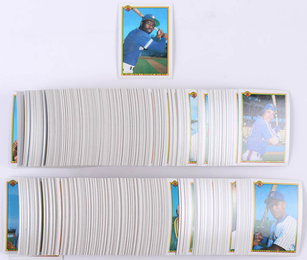 Complete Set of (528) 1990 Bowman Baseball Cards with #516 Mookie Wilson