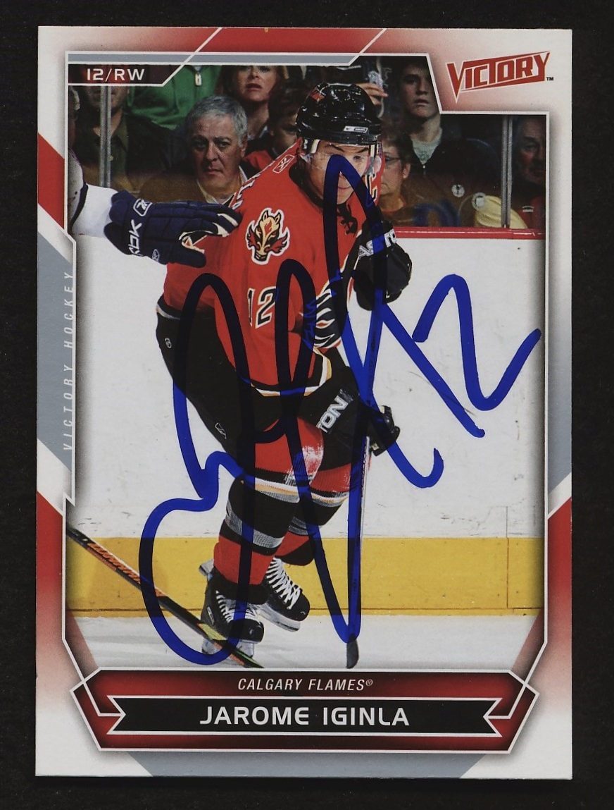 Jarome Iginla Signed Hockey Card (JSA) at PristineAuction.com Jarome Iginla Signed Hockey Card (JSA) at PristineAuction.com