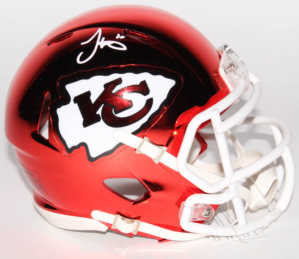 Tyreek Hill Signed Kansas City Chiefs Chrome Speed Mini Helmet (TSE Hologram) at PristineAuction.com Tyreek Hill Signed Kansas City Chiefs Chrome Speed Mini Helmet (TSE Hologram) at PristineAuction.com