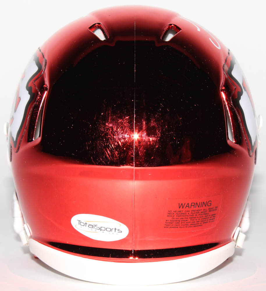 Tyreek Hill Signed Kansas City Chiefs Chrome Speed Mini Helmet (TSE Hologram) at PristineAuction.com Tyreek Hill Signed Kansas City Chiefs Chrome Speed Mini Helmet (TSE Hologram) at PristineAuction.com