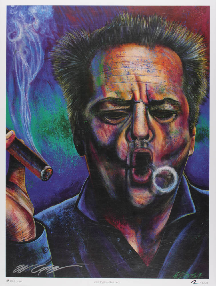 Bill Lopa Signed LE "Jack Nicholson" 18x24 Giclee (PA LOA) at PristineAuction.com Bill Lopa Signed LE "Jack Nicholson" 18x24 Giclee (PA LOA) at PristineAuction.com