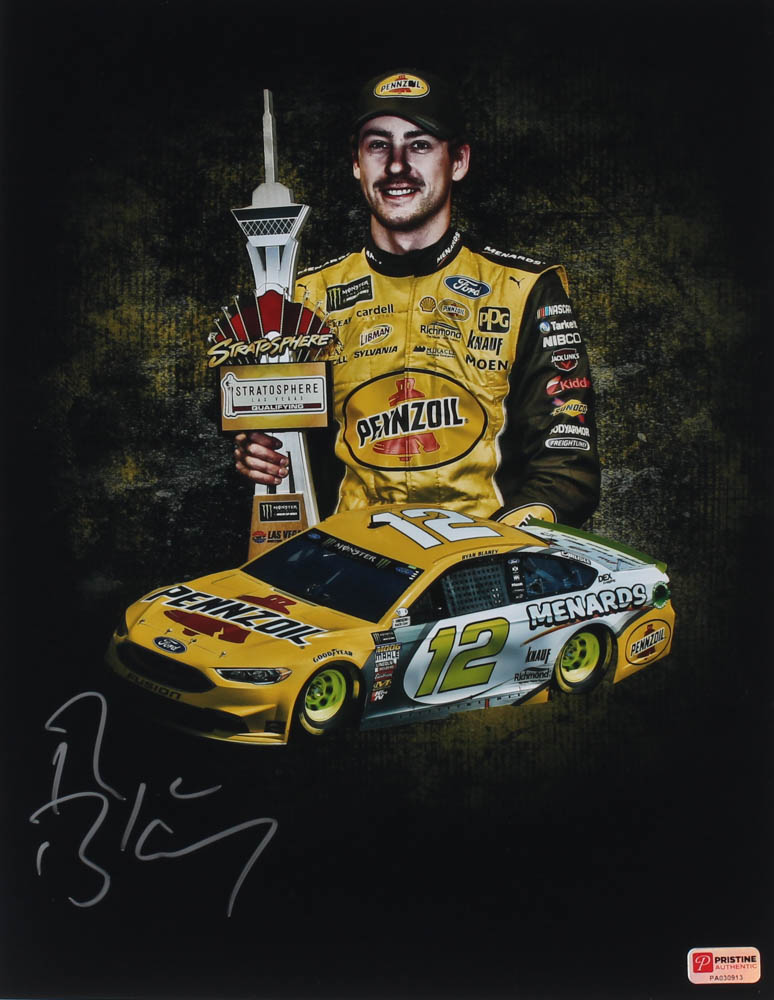 Ryan Blaney Signed NASCAR #12 11x14 Photo (PA COA) at PristineAuction.com Ryan Blaney Signed NASCAR #12 11x14 Photo (PA COA) at PristineAuction.com