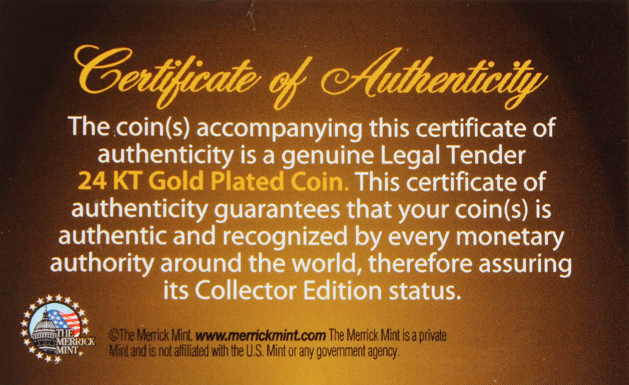 Merrick Mint 24KT Gold Plated 1979 $1 One Dollar Coin at PristineAuction.com Merrick Mint 24KT Gold Plated 1979 $1 One Dollar Coin at PristineAuction.com