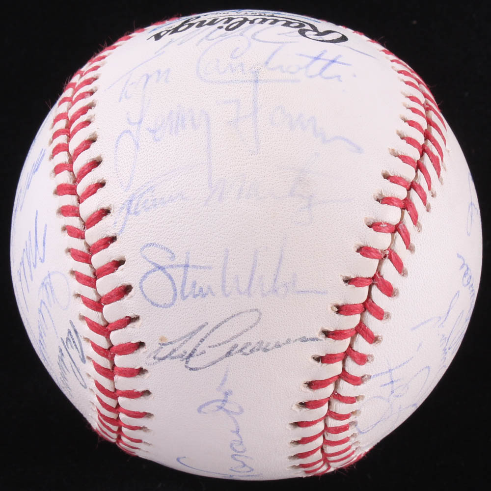 1992 Los Angeles Dodgers Team-Signed ONL Baseball Signed by (30) with Darryl Strawberry, Eric Karros, Orel Hershiser, Tim Crews, and Tommy Lasorda with High-Quality Display Case (PSA LOA) at PristineAuction.com 1992 Los Angeles Dodgers Team-Signed ONL Baseball Signed by (30) with Darryl Strawberry, Eric Karros, Orel Hershiser, Tim Crews, and Tommy Lasorda with High-Quality Display Case (PSA LOA) at PristineAuction.com