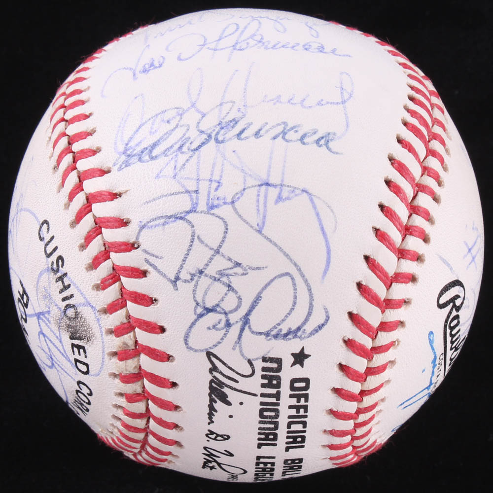 1992 Los Angeles Dodgers Team-Signed ONL Baseball Signed by (30) with Darryl Strawberry, Eric Karros, Orel Hershiser, Tim Crews, and Tommy Lasorda with High-Quality Display Case (PSA LOA) at PristineAuction.com 1992 Los Angeles Dodgers Team-Signed ONL Baseball Signed by (30) with Darryl Strawberry, Eric Karros, Orel Hershiser, Tim Crews, and Tommy Lasorda with High-Quality Display Case (PSA LOA) at PristineAuction.com