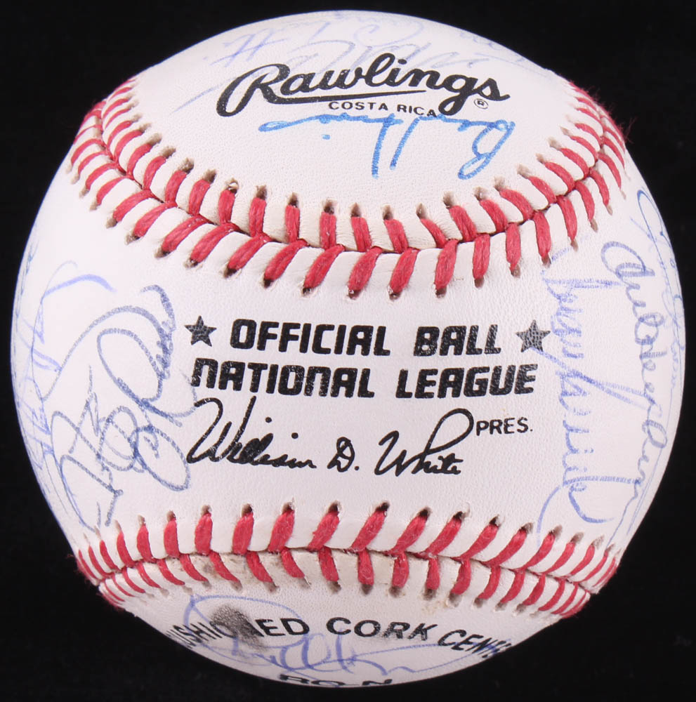 1992 Los Angeles Dodgers Team-Signed ONL Baseball Signed by (30) with Darryl Strawberry, Eric Karros, Orel Hershiser, Tim Crews, and Tommy Lasorda with High-Quality Display Case (PSA LOA) at PristineAuction.com 1992 Los Angeles Dodgers Team-Signed ONL Baseball Signed by (30) with Darryl Strawberry, Eric Karros, Orel Hershiser, Tim Crews, and Tommy Lasorda with High-Quality Display Case (PSA LOA) at PristineAuction.com