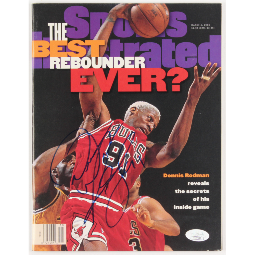 Rodman Magazines Dennis Rodman Signed 1996 Sports Illustrated Magazine (JSA COA ...