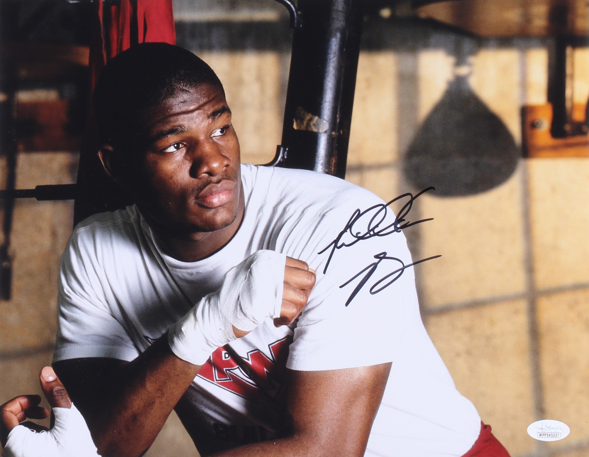 Riddick Bowe Signed 11x14 Photo (JSA COA) at PristineAuction.com Riddick Bowe Signed 11x14 Photo (JSA COA) at PristineAuction.com