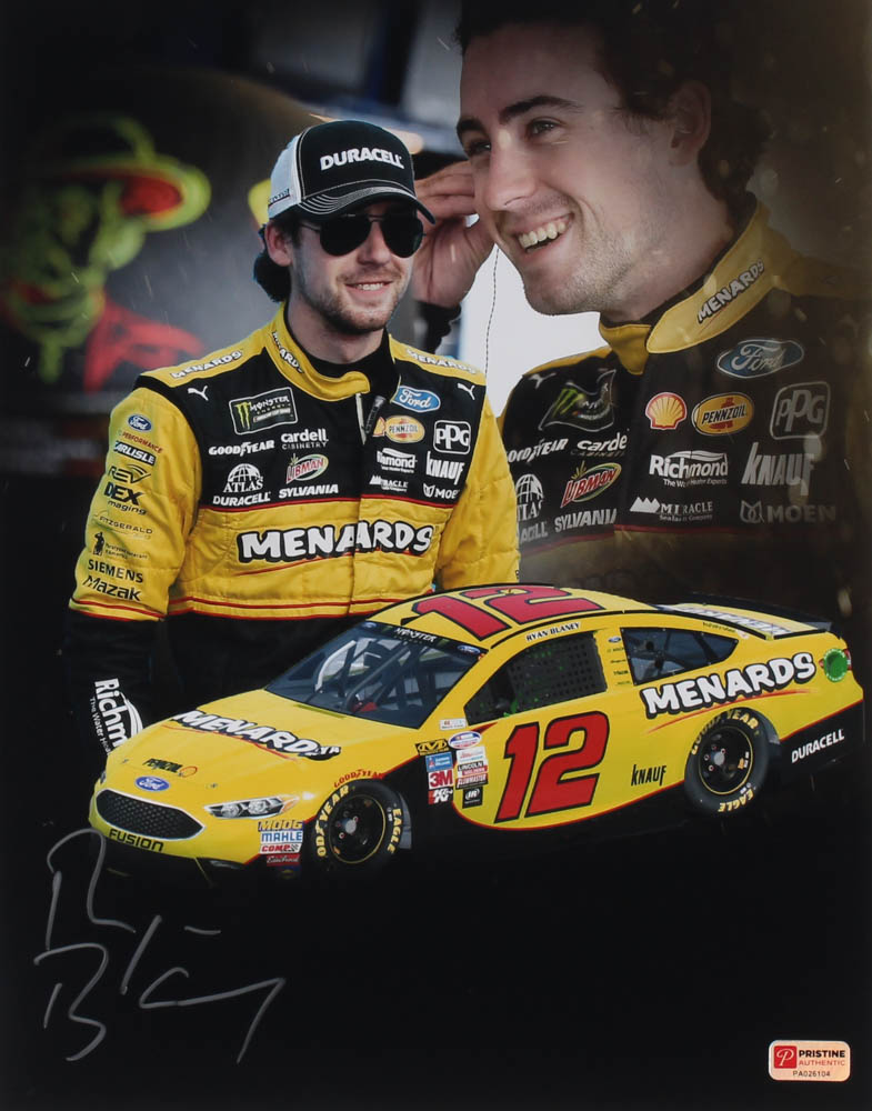 Ryan Blaney Signed NASCAR #12 11x14 Photo (PA) at PristineAuction.com Ryan Blaney Signed NASCAR #12 11x14 Photo (PA) at PristineAuction.com