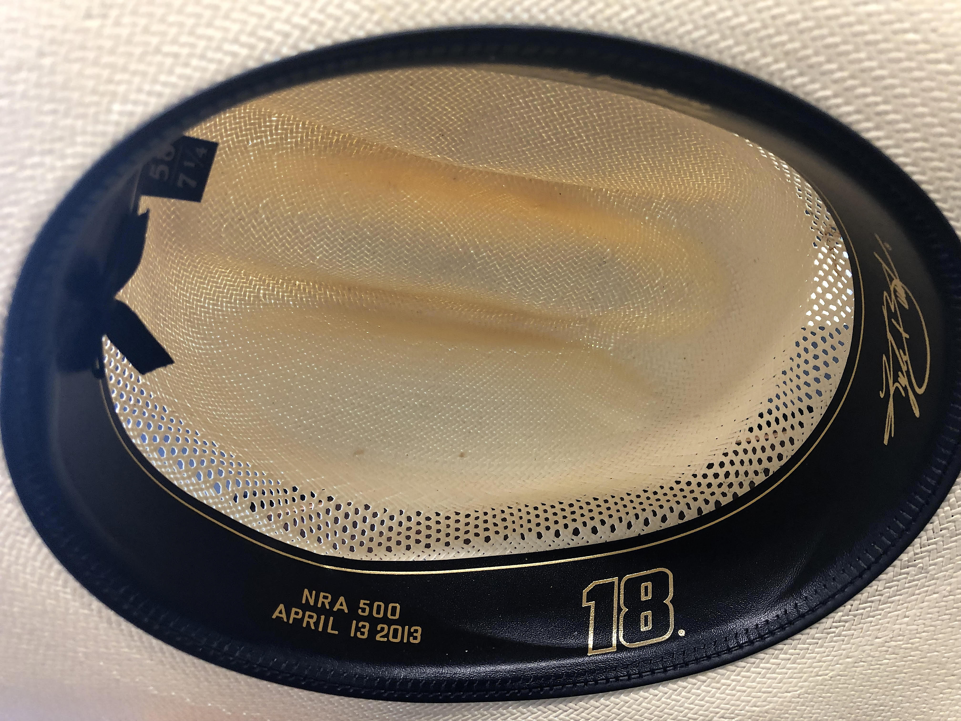 Kyle Busch Signed NASCAR Team Issued JGR 2013 Texas NRA 500 Win Trophy Cowboy Hat (PA COA) at PristineAuction.com Kyle Busch Signed NASCAR Team Issued JGR 2013 Texas NRA 500 Win Trophy Cowboy Hat (PA COA) at PristineAuction.com