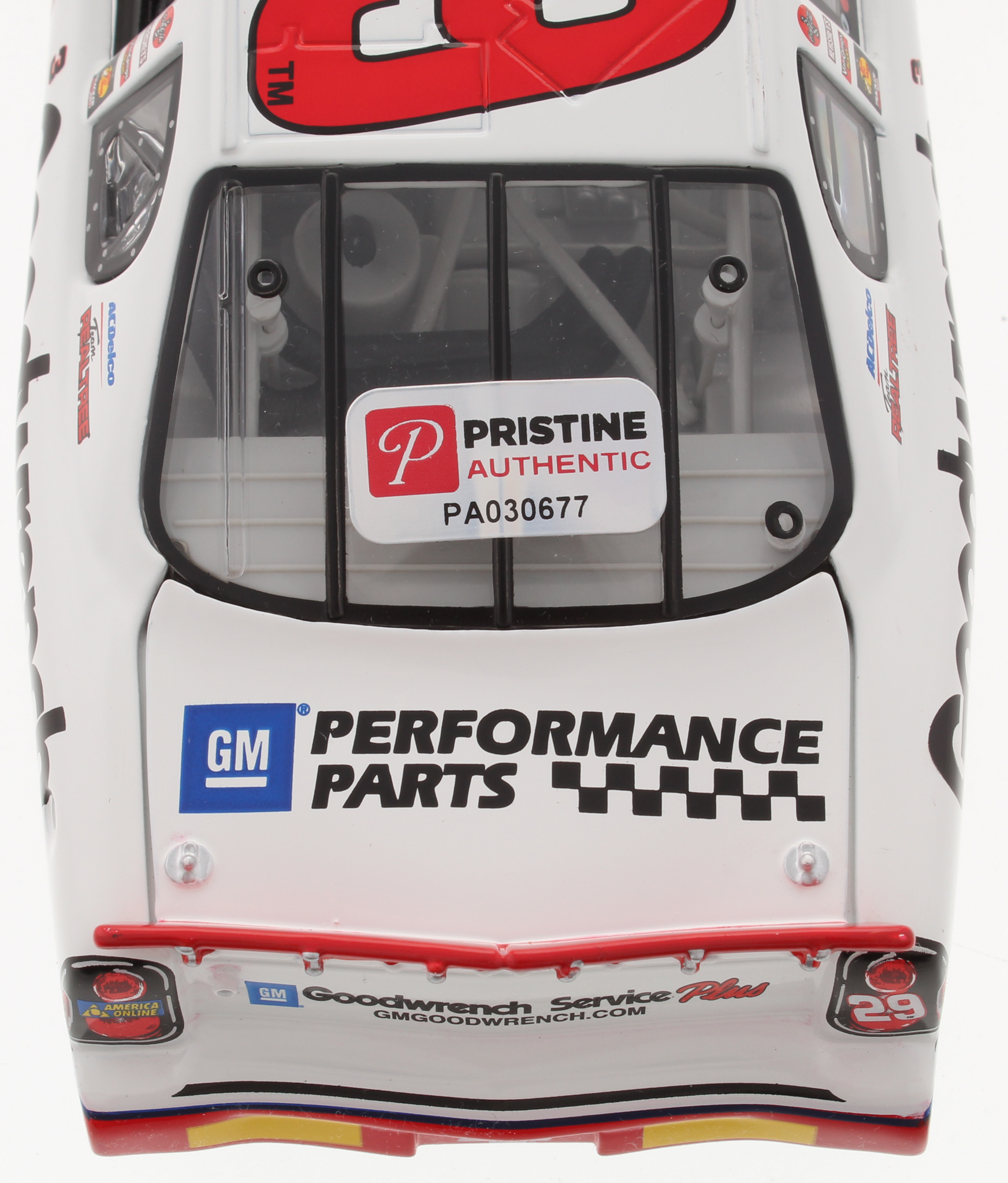 Kevin Harvick Signed NASCAR 2001 #29 GM Goodwrench Service Plus Oreo Show Car Monte Carlo - 1:24 Premium Action Diecast Car (PA COA) at PristineAuction.com Kevin Harvick Signed NASCAR 2001 #29 GM Goodwrench Service Plus Oreo Show Car Monte Carlo - 1:24 Premium Action Diecast Car (PA COA) at PristineAuction.com