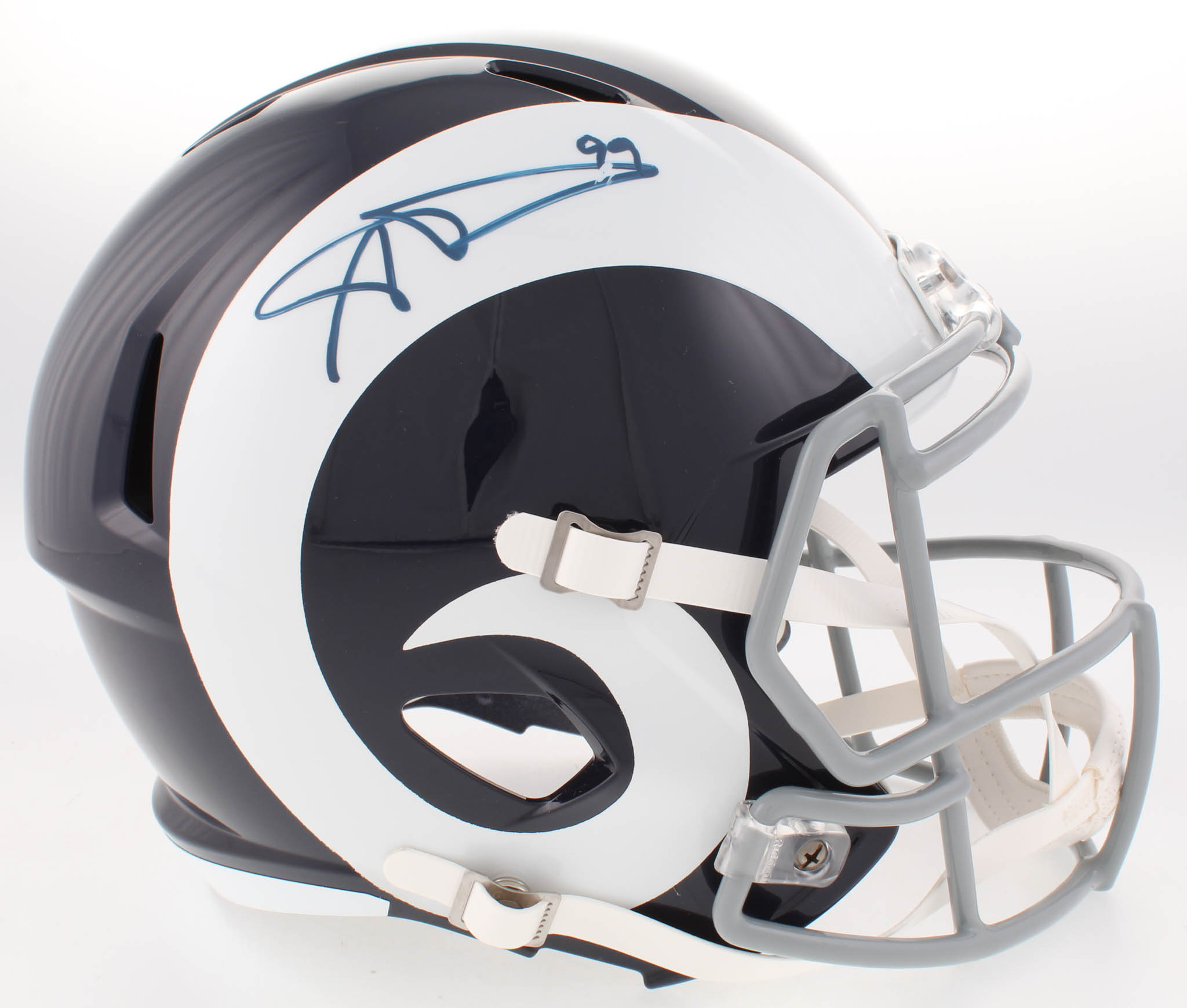 Aaron Donald Signed Rams Full-Size Speed Helmet (JSA COA) at PristineAuction.com Aaron Donald Signed Rams Full-Size Speed Helmet (JSA COA) at PristineAuction.com
