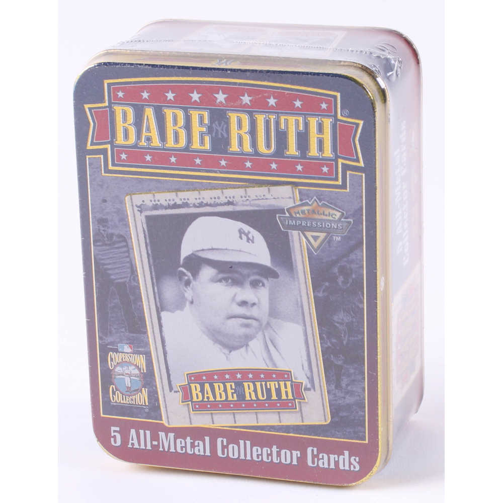 Complete Set of (5) Babe Ruth Metallic Impressions Embossed Metal ...