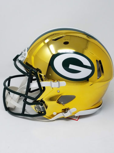 Aaron Rodgers Signed Packers Chrome Full-Size Authentic On-Field Speed Helmet (Steiner COA) at PristineAuction.com Aaron Rodgers Signed Packers Chrome Full-Size Authentic On-Field Speed Helmet (Steiner COA) at PristineAuction.com