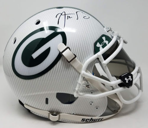 Aaron Rodgers Signed Packers LE Custom Hydro Dipped White Full-Size Authentic On-Field Helmet (Steiner COA) at PristineAuction.com Aaron Rodgers Signed Packers LE Custom Hydro Dipped White Full-Size Authentic On-Field Helmet (Steiner COA) at PristineAuction.com
