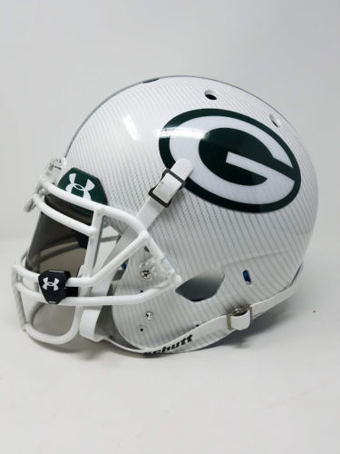 Aaron Rodgers Signed Packers LE Custom Hydro Dipped White Full-Size Authentic On-Field Helmet (Steiner COA) at PristineAuction.com Aaron Rodgers Signed Packers LE Custom Hydro Dipped White Full-Size Authentic On-Field Helmet (Steiner COA) at PristineAuction.com