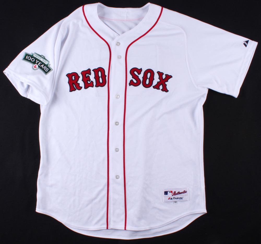 thumbnail image 2 of Majestic Boston Red Sox 100th Anniversary Fenway Park Patch (5.5") - MLB Jersey Embroidered Collectible 2 of 6