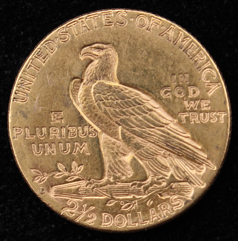 1925D 2.5 Indian Head Quarter Eagle Gold Coin Pristine Auction