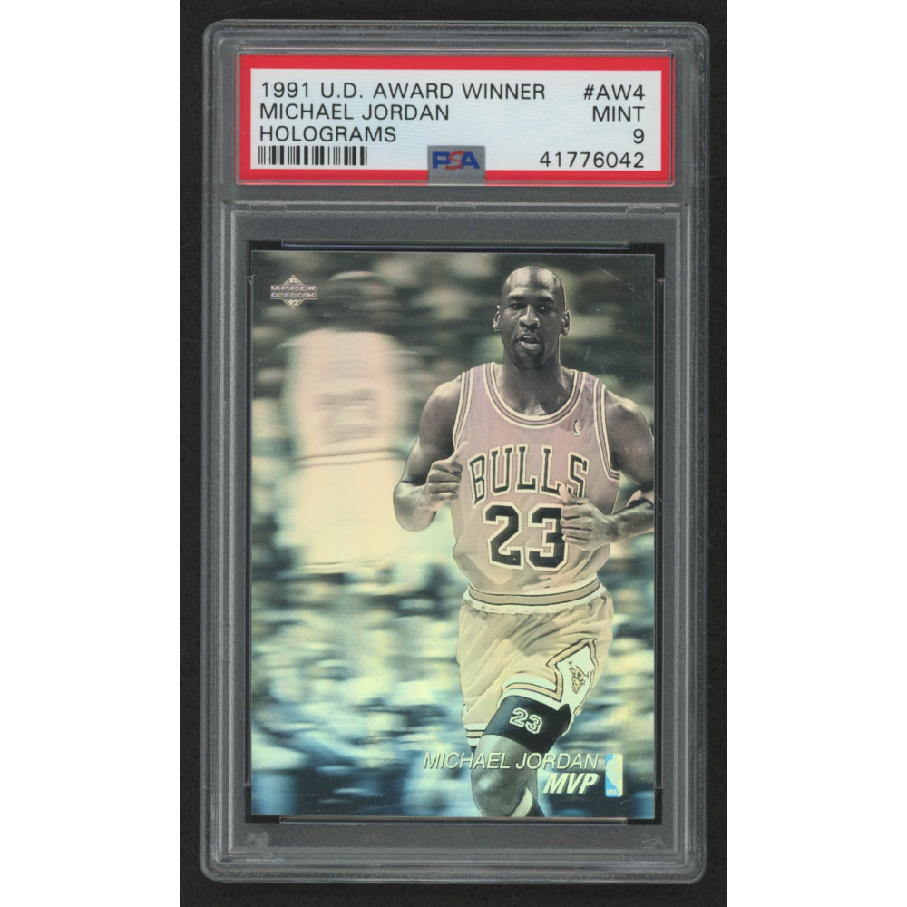 1991-92 Upper Deck Award Winner Holograms #AW4 Michael Jordan / MVP (PSA 9)  | Pristine Auction