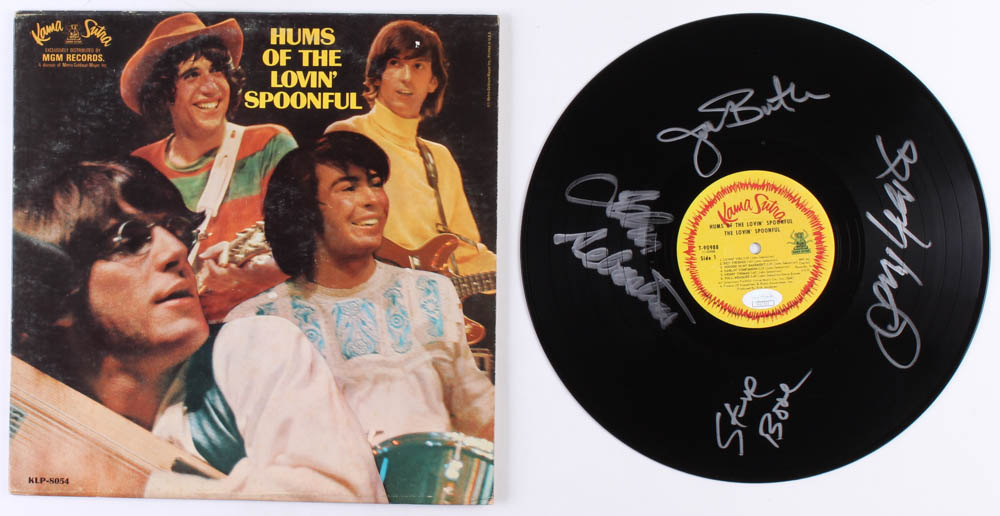 The Lovin' Spoonful "Hums of the Lovin' Spoonful" Vinyl Record Album Signed by (4) with Joe Butler, Jim Yester, Steve Boone & John Sebastian (JSA COA) at PristineAuction.com The Lovin' Spoonful "Hums of the Lovin' Spoonful" Vinyl Record Album Signed by (4) with Joe Butler, Jim Yester, Steve Boone & John Sebastian (JSA COA) at PristineAuction.com