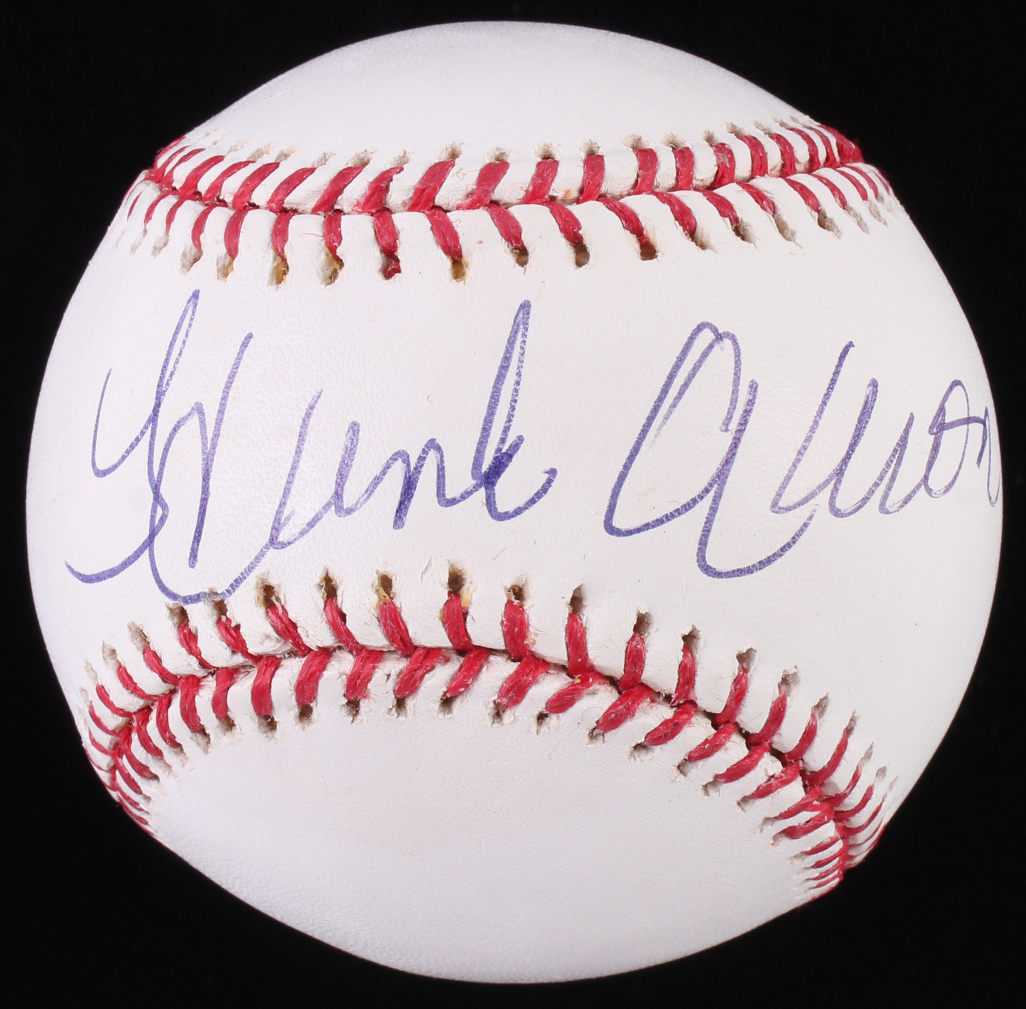 Hank Aaron Signed OML Baseball (PSA Encapsulated) at PristineAuction.com Hank Aaron Signed OML Baseball (PSA Encapsulated) at PristineAuction.com