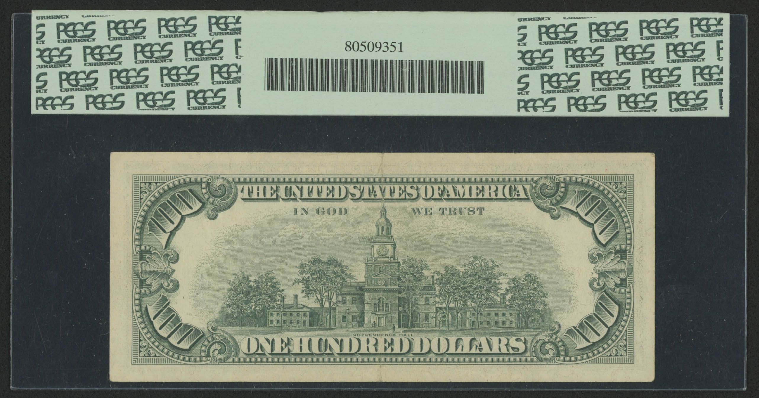 1966 $100 One Hundred Dollars U.S. Legal Tender Note (PCGS 35, Apparent) at PristineAuction.com 1966 $100 One Hundred Dollars U.S. Legal Tender Note (PCGS 35, Apparent) at PristineAuction.com