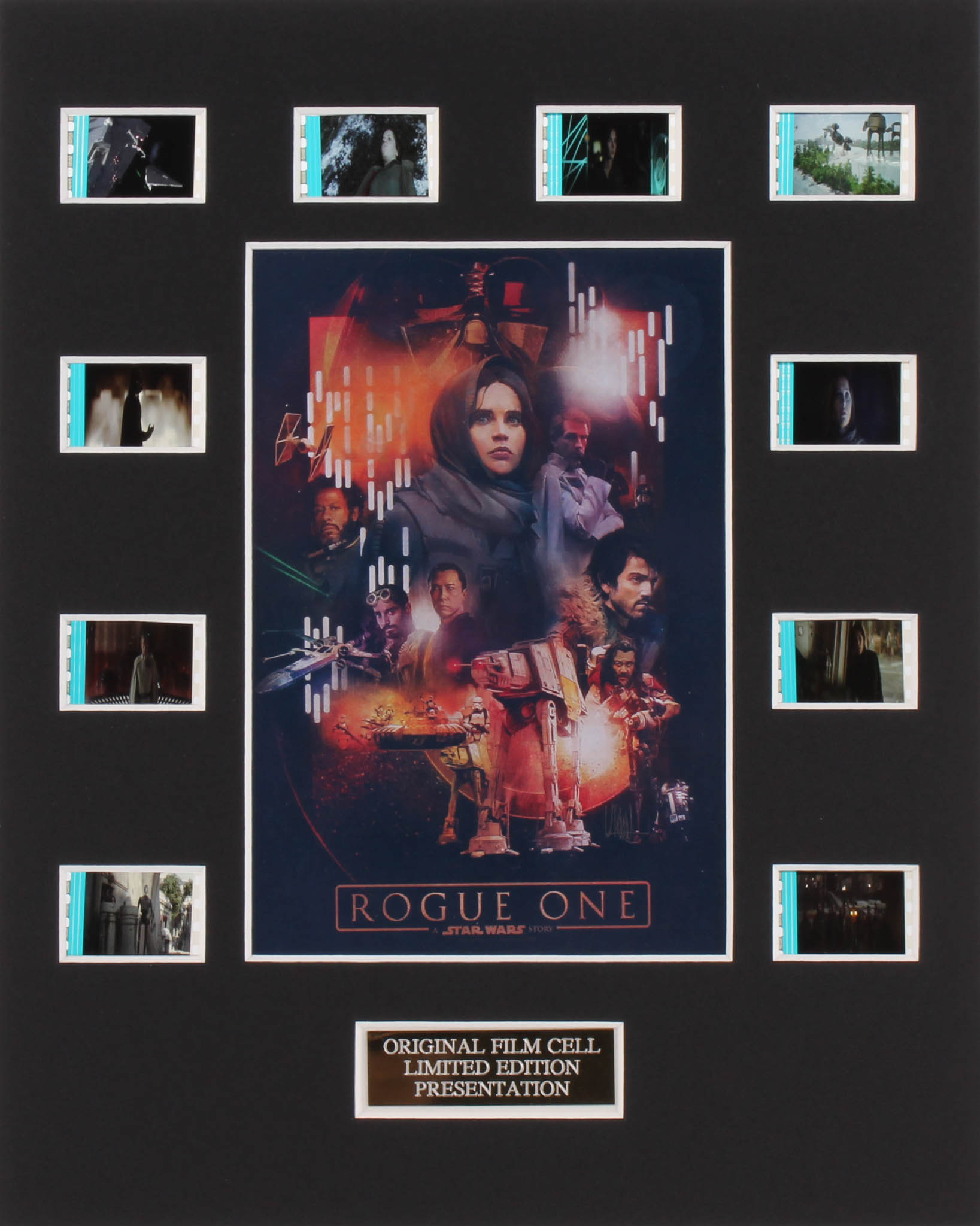 "Rogue One: A Star Wars Story" 8x10 Custom Matted Original Film Cell Display at PristineAuction.com "Rogue One: A Star Wars Story" 8x10 Custom Matted Original Film Cell Display at PristineAuction.com