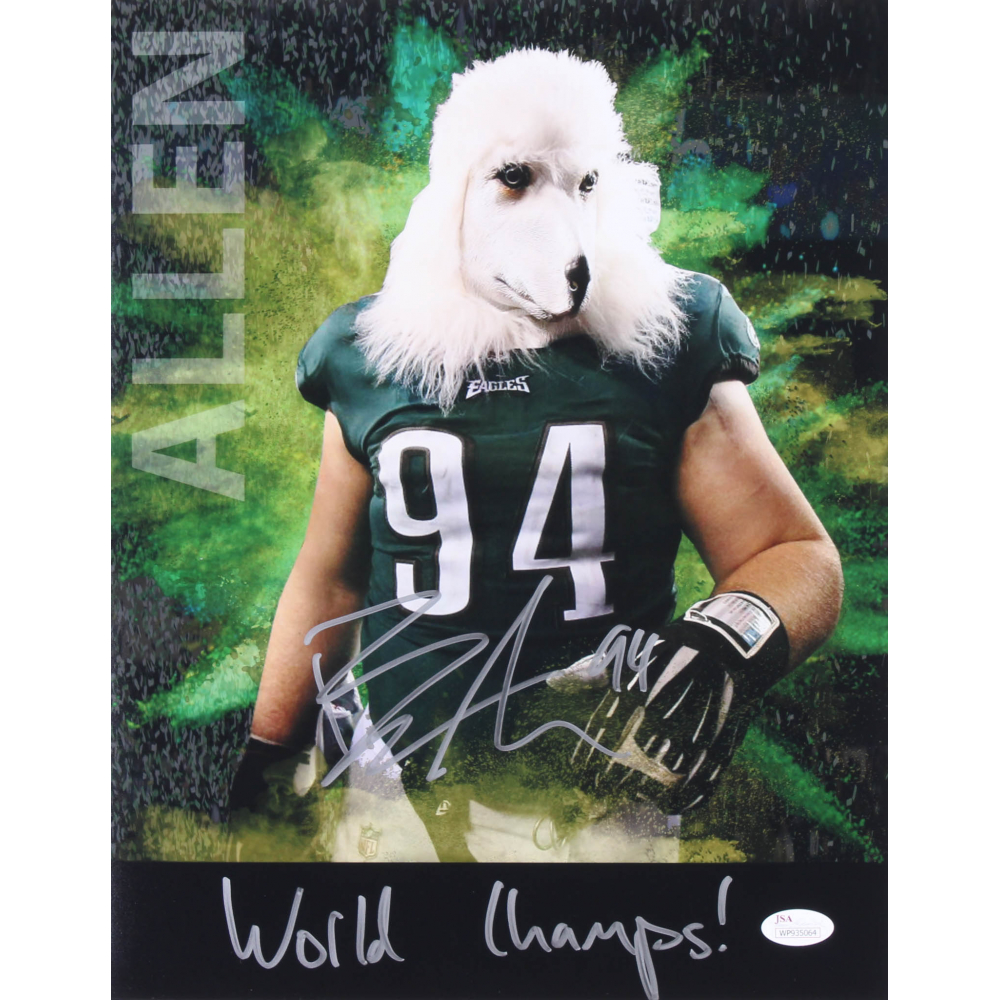 Beau Allen Signed Eagles 11x14 Photo Inscribed 