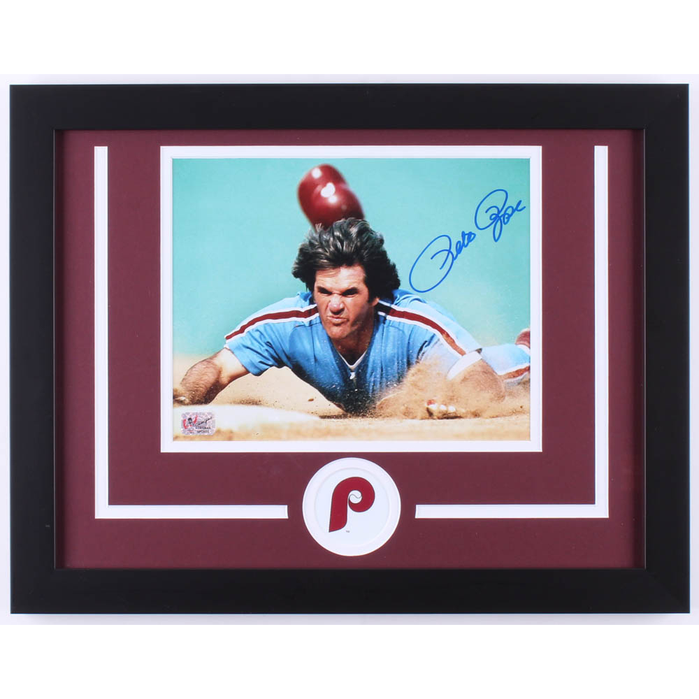 PETE ROSE signed autographed photo COA Hologram