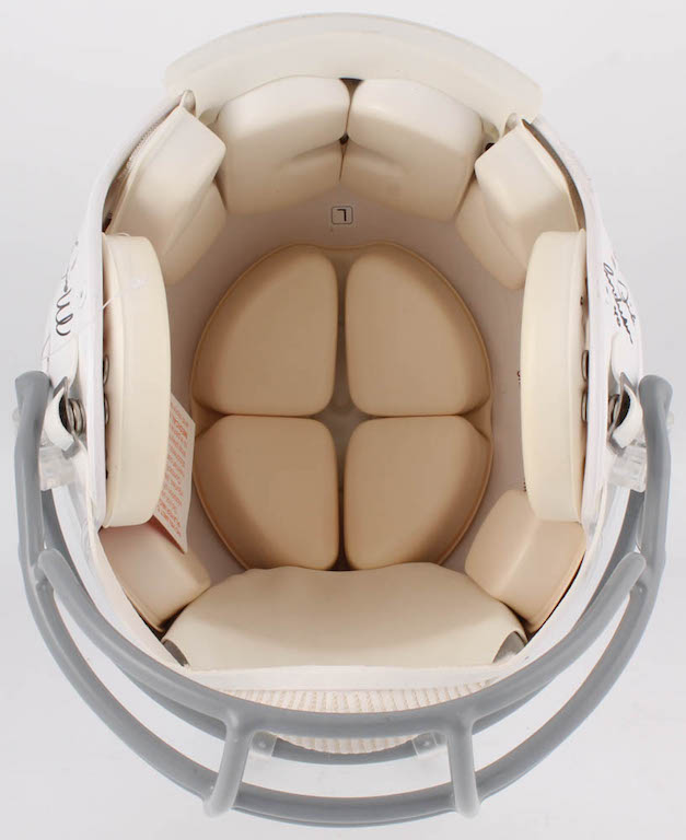 1972 Dolphins Full-Size Authentic On-Field Helmet Team-Signed by (27) with Bob Griese, Jake Scott, Dick Anderson, Mercury Morris, Al Jenkins (JSA COA) at PristineAuction.com 1972 Dolphins Full-Size Authentic On-Field Helmet Team-Signed by (27) with Bob Griese, Jake Scott, Dick Anderson, Mercury Morris, Al Jenkins (JSA COA) at PristineAuction.com